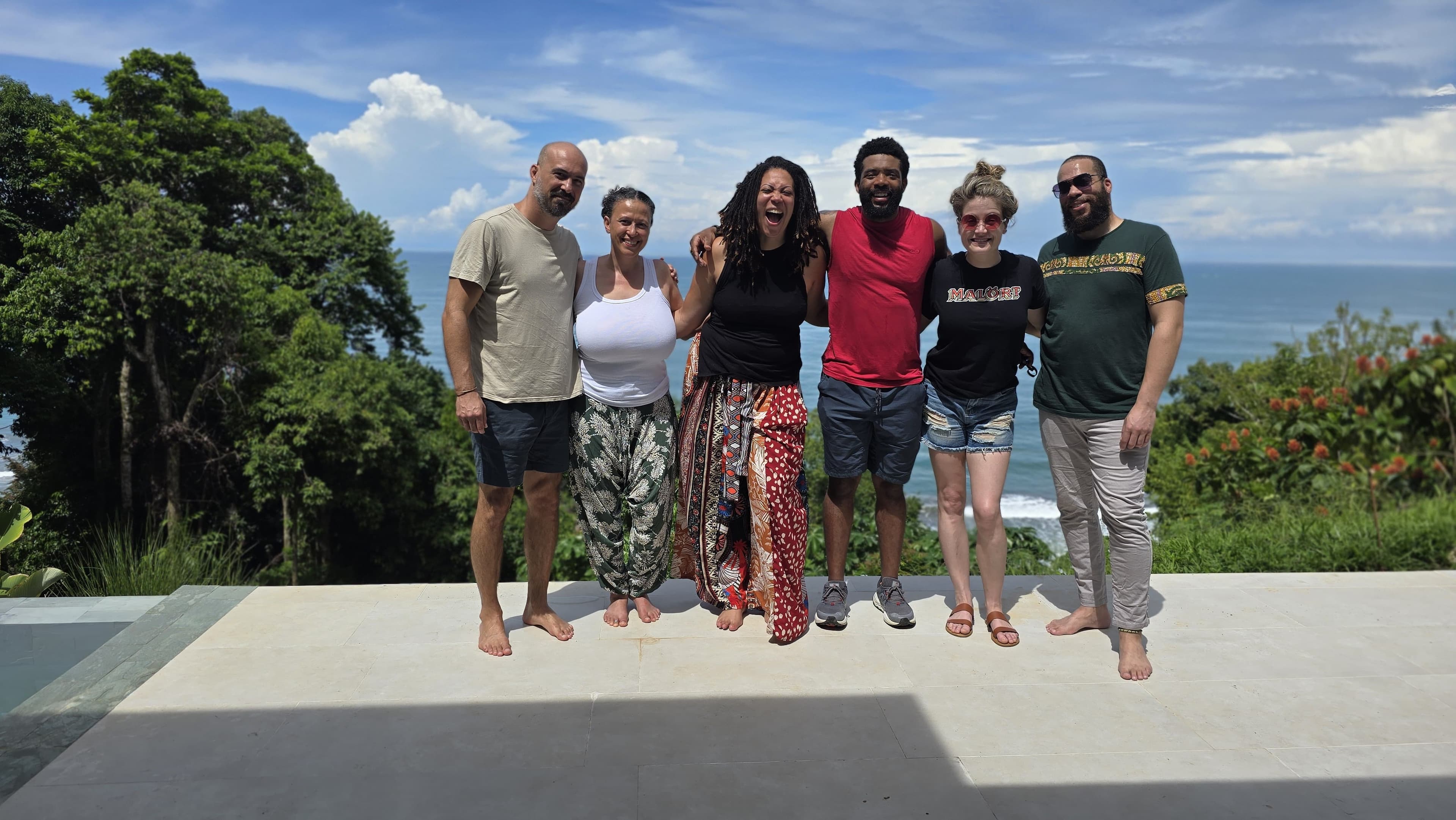 Group retreat gathering, Costa Rica